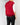SS18 Red Sleeveless Zipped Cotton Sweatshirt