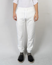 Load image into Gallery viewer, FW20 White Embroidered Side Striped Perth Sweatpants