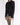 FW19 Draped Front Blazer in Black Wool & Silk