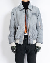 Load image into Gallery viewer, SS13 Grey Washed Military Bomber Jacket