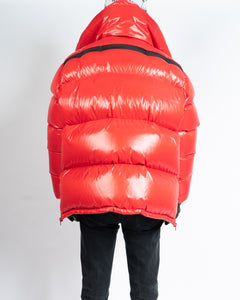 Red Oversized Puffer Jacket
