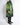 Green Hand Painted Runway Leather Coat