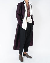 Load image into Gallery viewer, FW20 Purple Silk Jacquard Coat 1 of 1 Sample