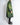 Green Hand Painted Runway Leather Coat