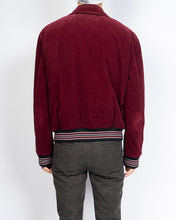 Load image into Gallery viewer, Burgundy Cord Baseball Jacket