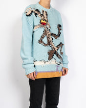 Load image into Gallery viewer, Light Blue Looney Tunes Inside Out Knit