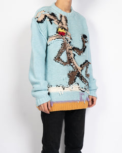 Light Blue Looney Tunes Inside Out Knit