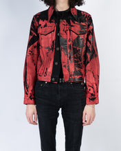 Load image into Gallery viewer, FW18 Red Warhol Screenprinted Denim Jacket
