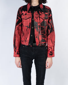 FW18 Red Warhol Screenprinted Denim Jacket