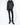 Black Waxed Buttoned Jacket