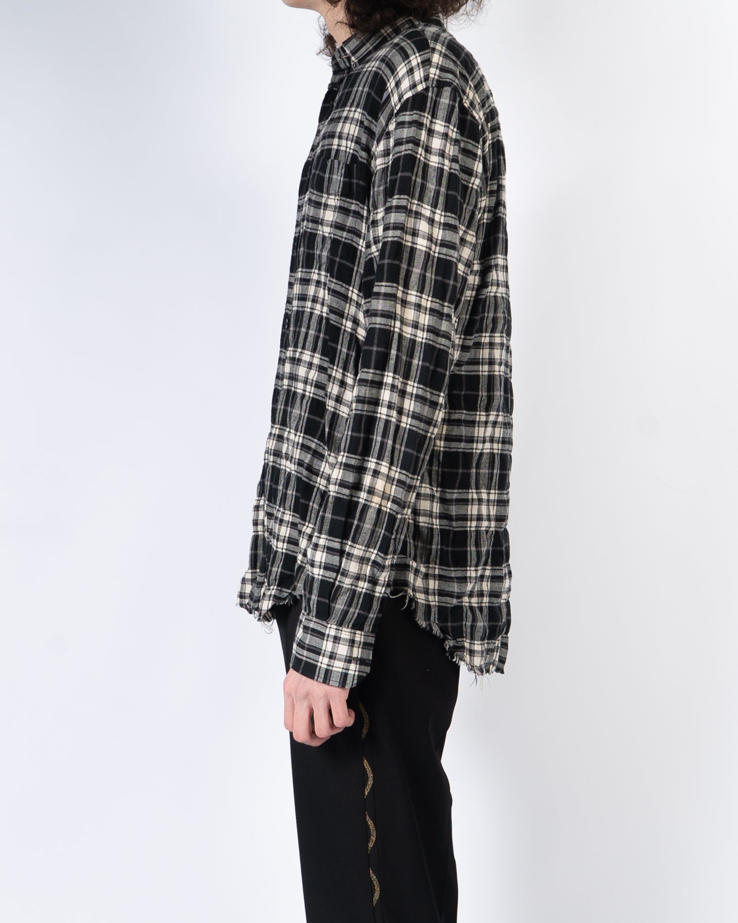SS17 Oversized Distressed Flannel