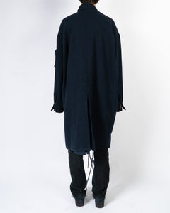 FW15 Blue Wool Overcoat