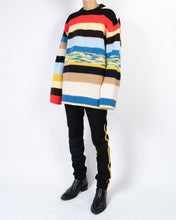 Load image into Gallery viewer, Resort 2019 Multicolor Oversized Striped Knit