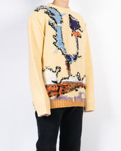 Load image into Gallery viewer, FW18 Yellow Looney Tunes Inside Out Knit