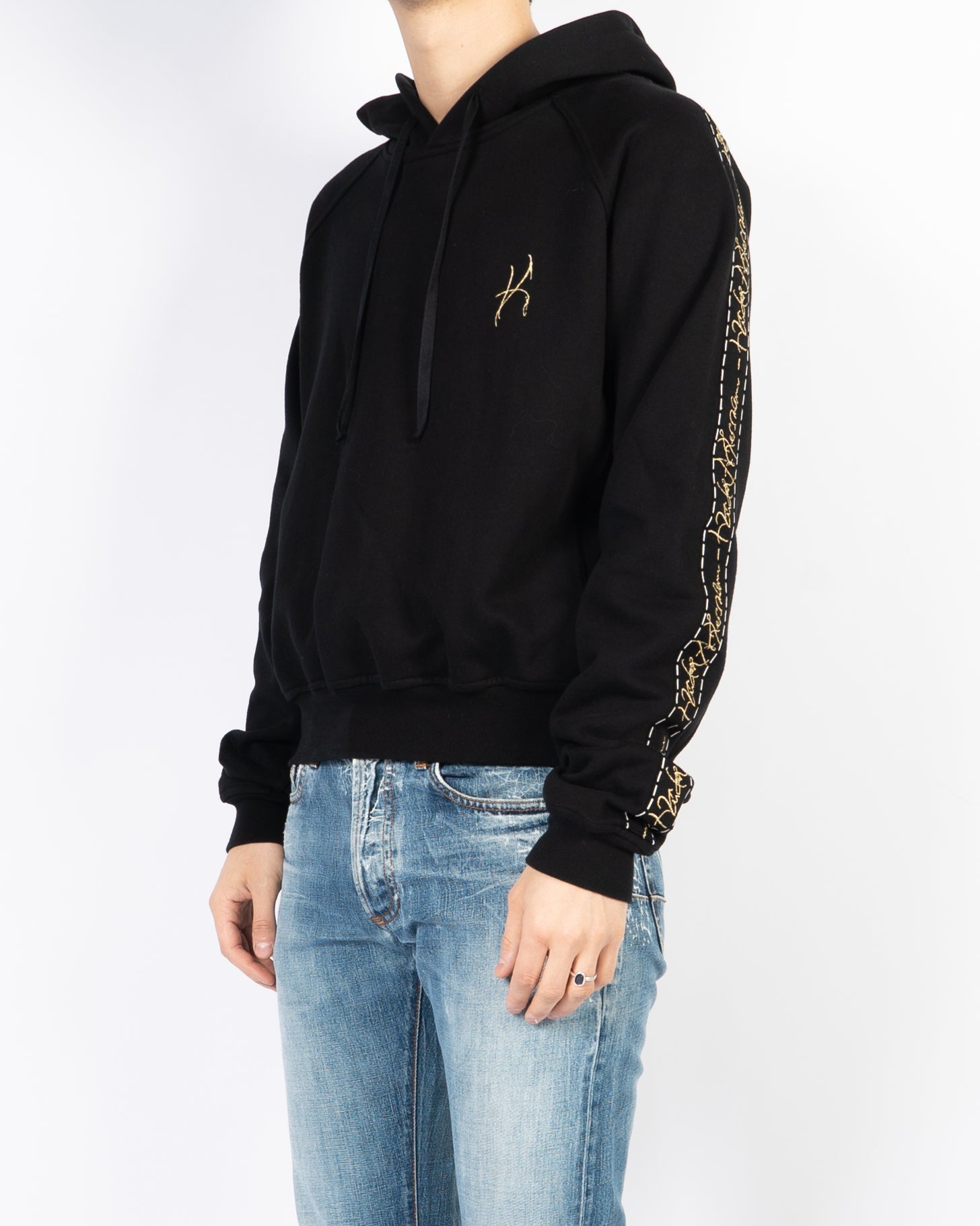 FW20 Embroidered Logo Tape Hoodie