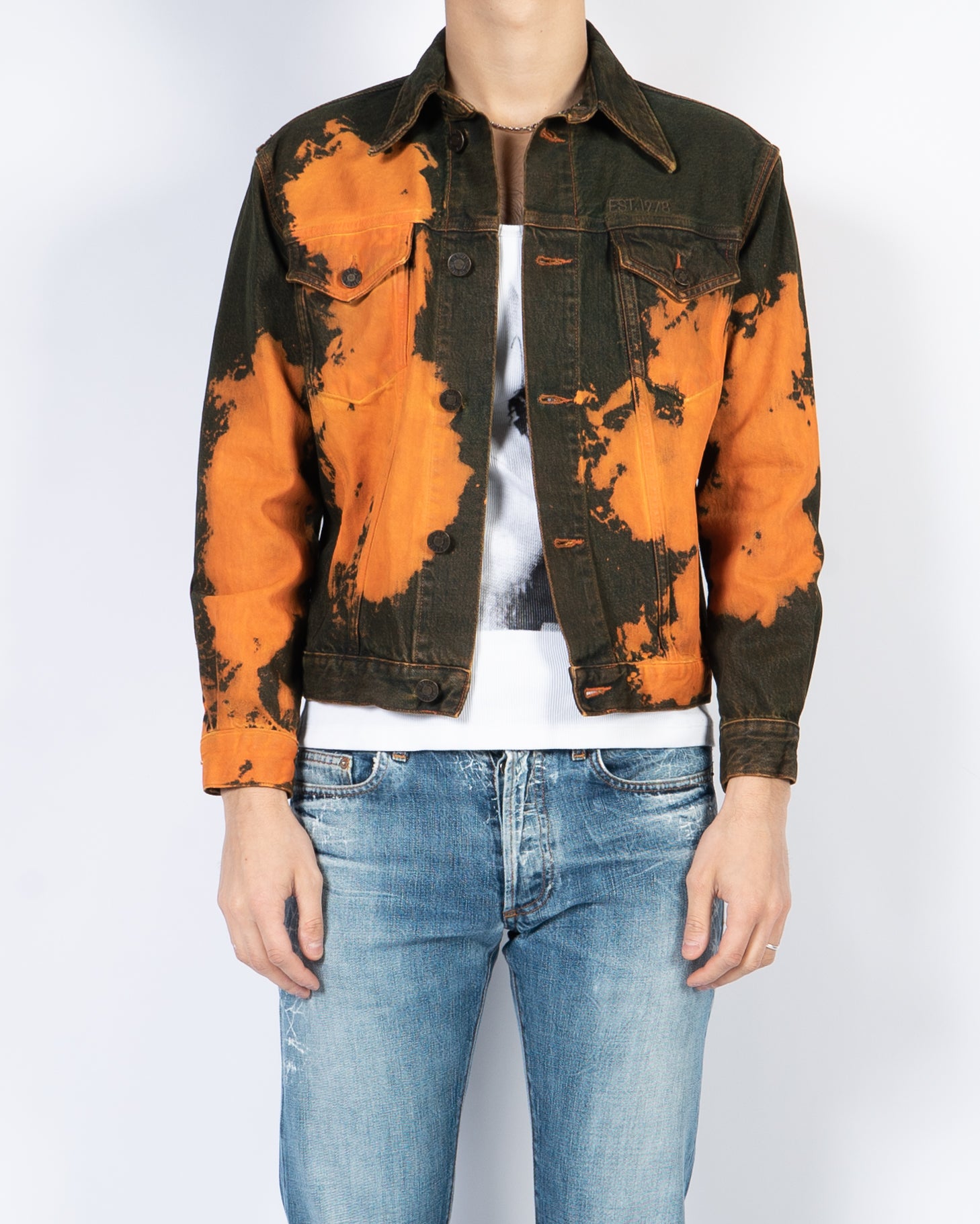 Bleach Jacket Examples 1 of 1 Bleached Denim Jacket Sample – Backyardarchive