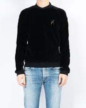 Load image into Gallery viewer, FW20 Black Velvet Embroidered Sweater