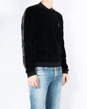 Load image into Gallery viewer, FW20 Black Velvet Embroidered Sweater