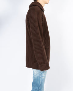 FW20 Brown Oversized Cardigan Knit