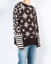 Load image into Gallery viewer, SS19 Brown Geometric Wool Sweater