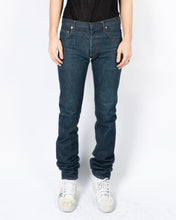 Load image into Gallery viewer, Blue Washed Stacked Skinny Jeans