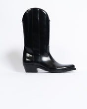 Load image into Gallery viewer, FW17 Black Striped Metal Toe Cap Cowboy Boots