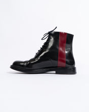 Load image into Gallery viewer, Red Striped Military Boots