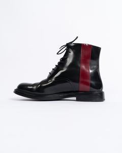 Red Striped Military Boots