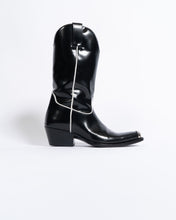 Load image into Gallery viewer, SS18 White Contrast Lines Cowboy Boots