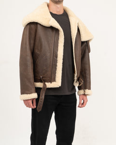 Heavy Shearling Leather Jacket