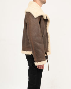 Heavy Shearling Leather Jacket