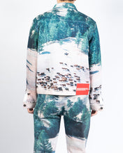 Load image into Gallery viewer, Landscape Printed Denim Jacket