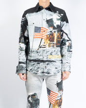 Load image into Gallery viewer, Moon Landing Printed Denim Shirt