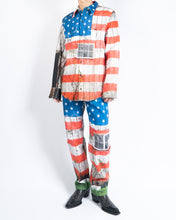 Load image into Gallery viewer, American Flag Printed Denim Shirt