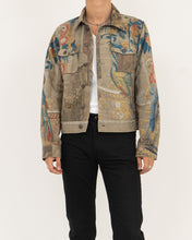 Load image into Gallery viewer, Parrot Tapestry Denim Jacket