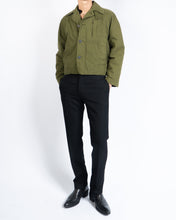 Load image into Gallery viewer, Cropped Green Military Jacket Sample