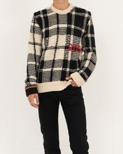 Load image into Gallery viewer, FW17 Logo Embroidered Checked Knit