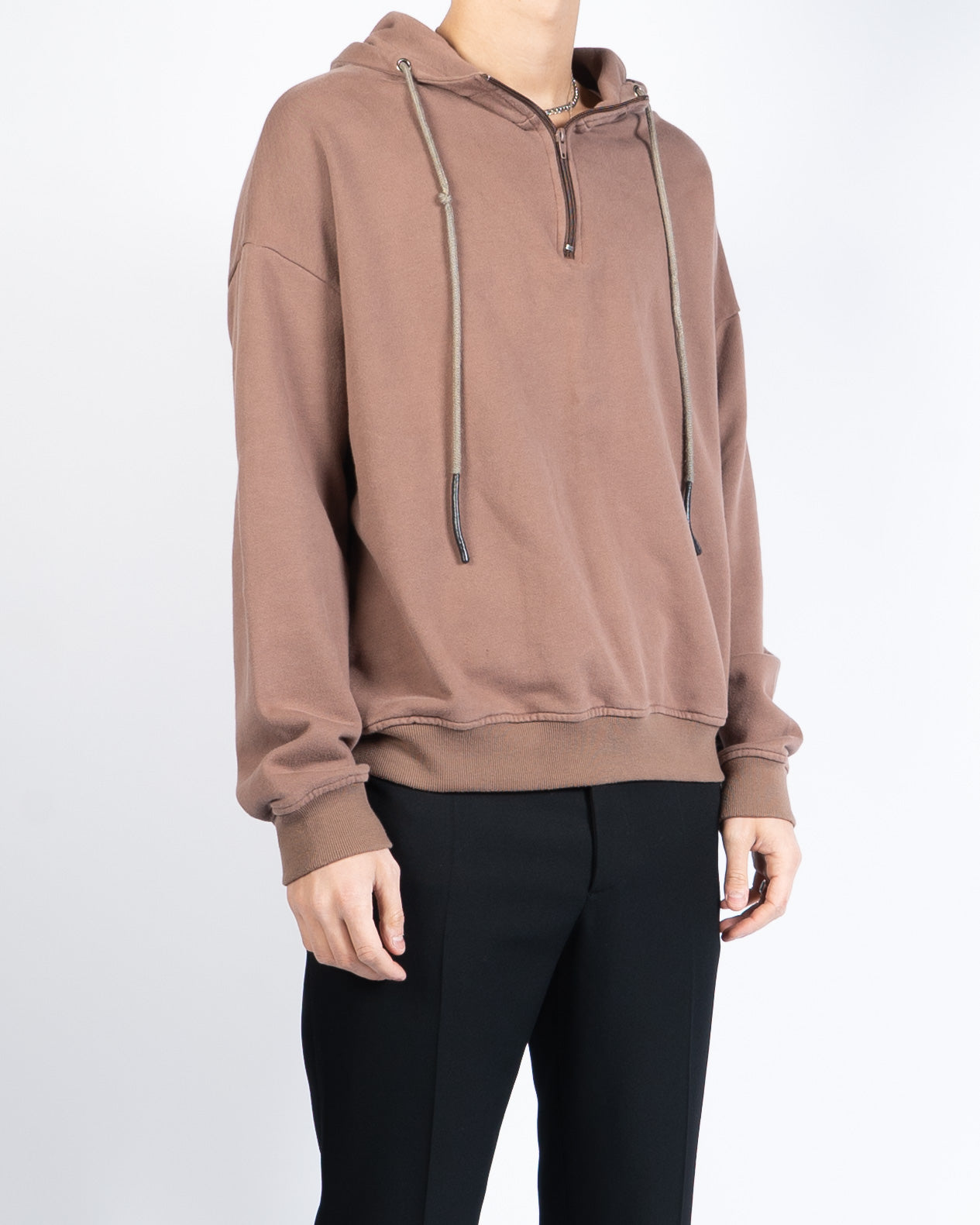 Season 1 Brown Half-Zip Hoodie – Backyardarchive