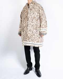 1 of 1 Cow Leather Splatter Printed Coat