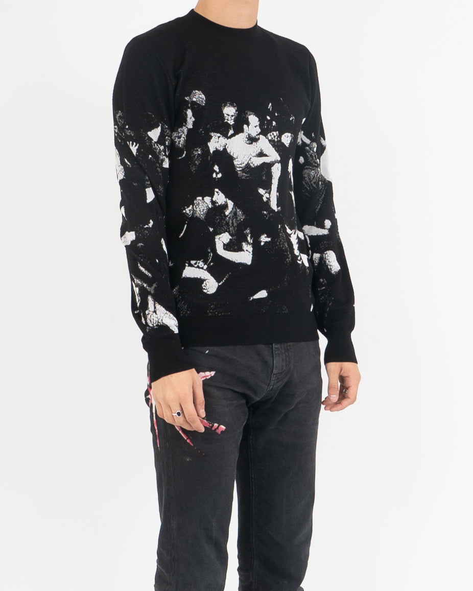 Dior Homme 17AW moshpit knit sweater