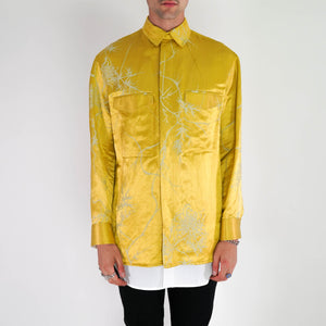Oversized Yellow Double Layer Shirt