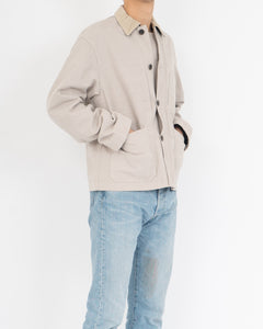 FW19 Grey Cord Collar Workwear Jacket Sample