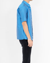 Load image into Gallery viewer, SS17 Blue Inside Out Silk Jacquard Short Sleeve Shirt