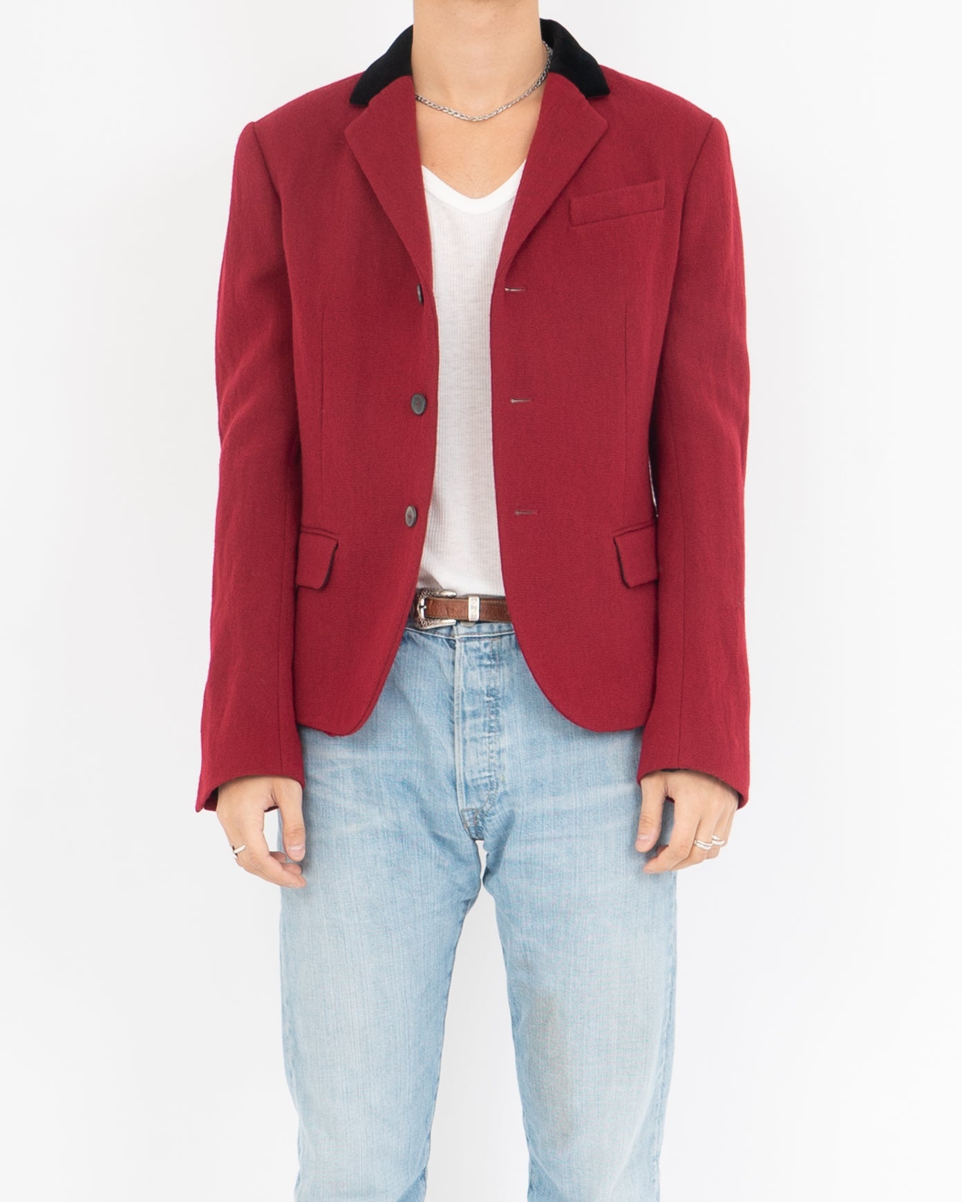 FW17 Red Velvet Collar Sample Blazer