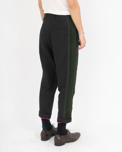 SS17 Black & Green Orbai Trousers Sample