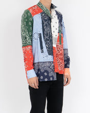 Load image into Gallery viewer, Asymmetrical Bandana Patchwork Shirt