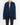FW17 Mandarin Collar Wool Shirt Blue/Black