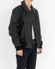 Load image into Gallery viewer, FW14 Ruspoli Leather Bomber with Python Collar