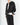 Black Amorpha Silk Satin College Bomber