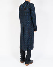 Load image into Gallery viewer, FW14 Blue Geometric Jacquard Coat